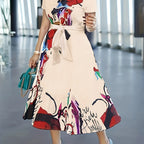 Floral Button-Front Collared Dress — Everyday Charm, Effortlessly Worn