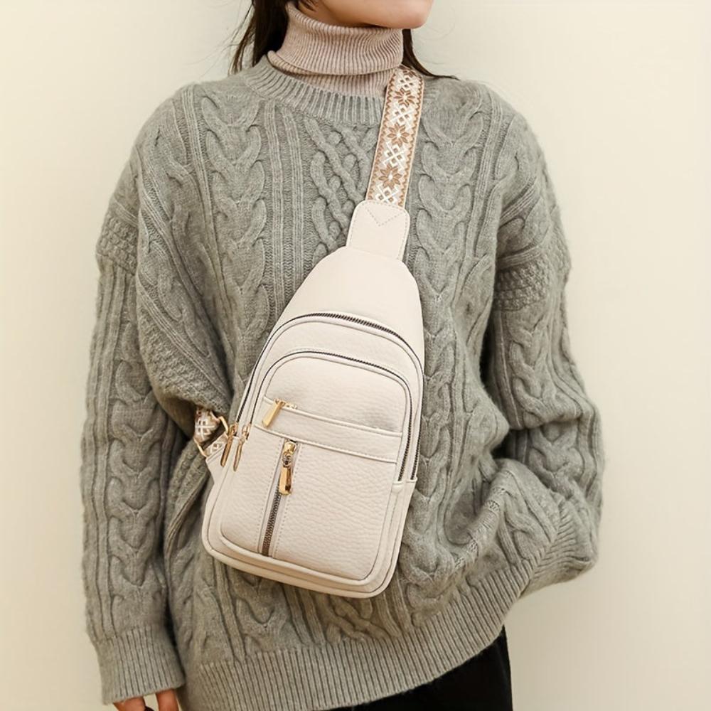 Hazel Modern Chest Crossbody Bag