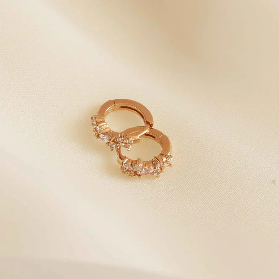 Kristal Cluster Huggies | Gold
