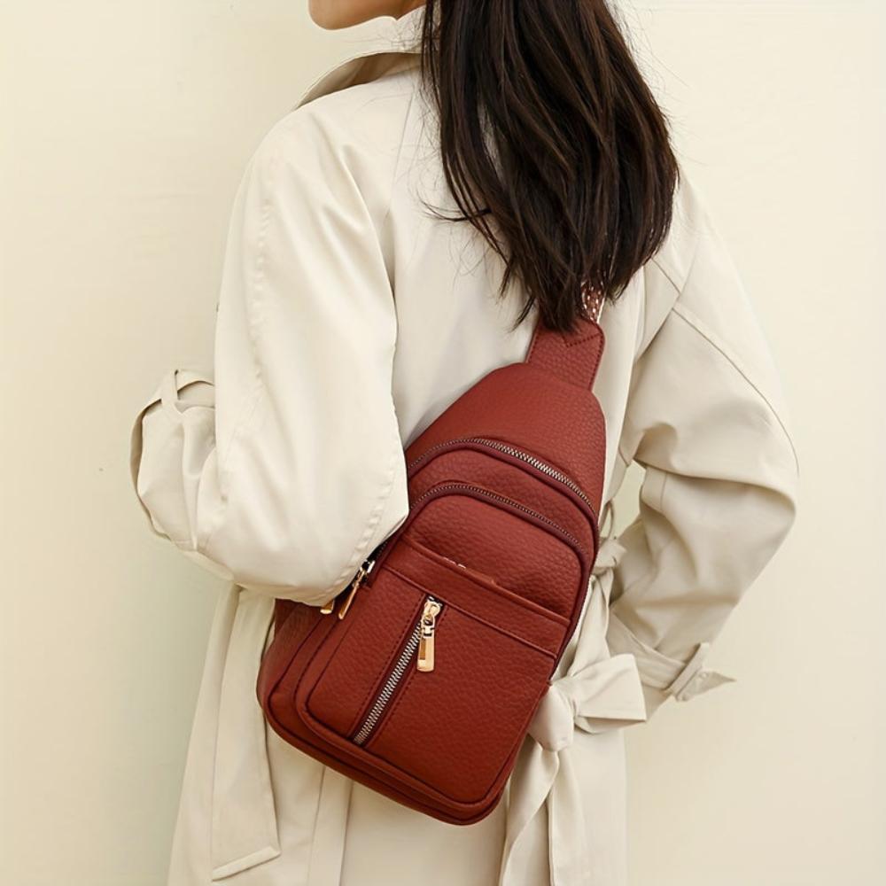 Hazel Modern Chest Crossbody Bag