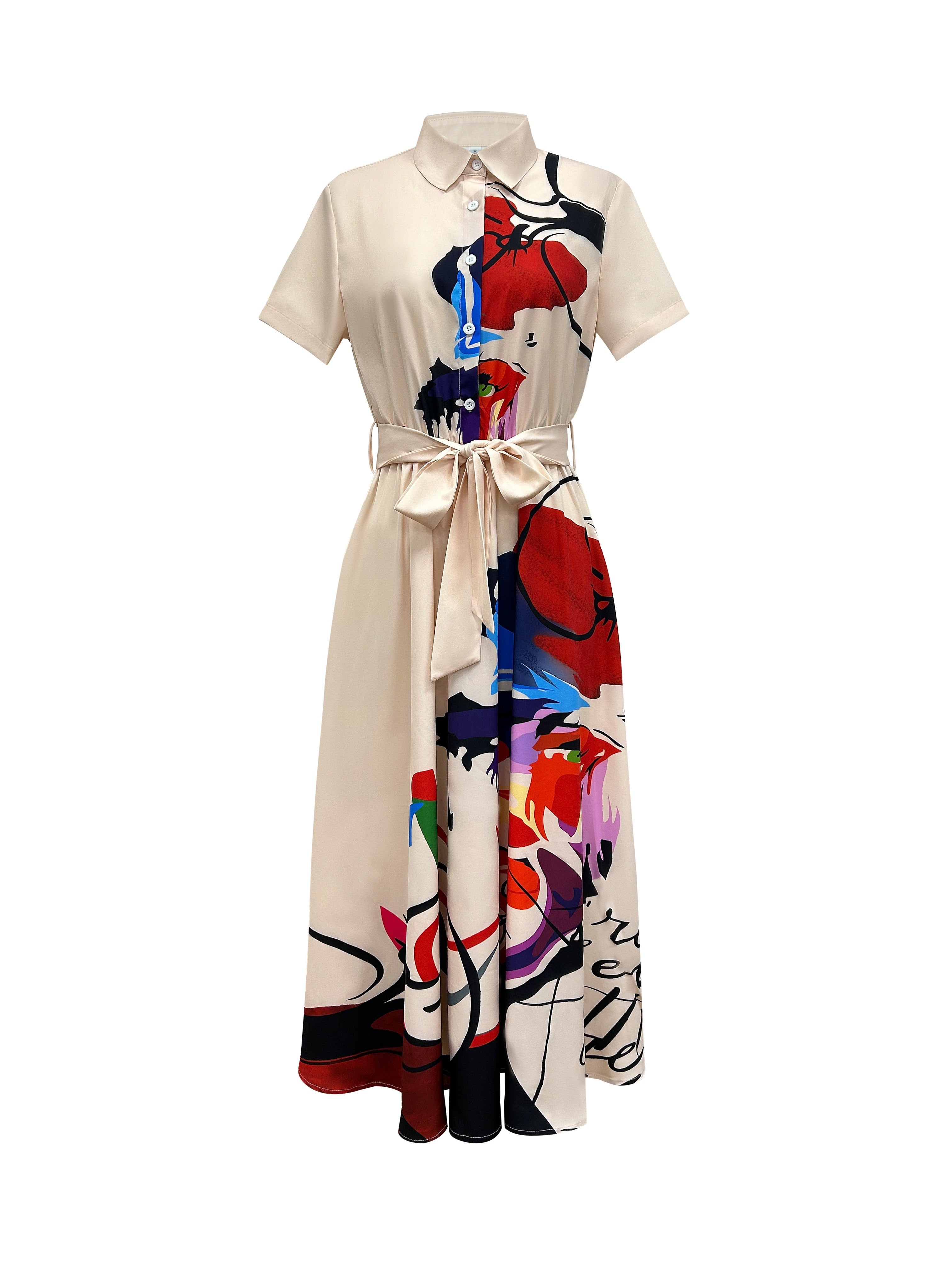 Floral Button-Front Collared Dress — Everyday Charm, Effortlessly Worn