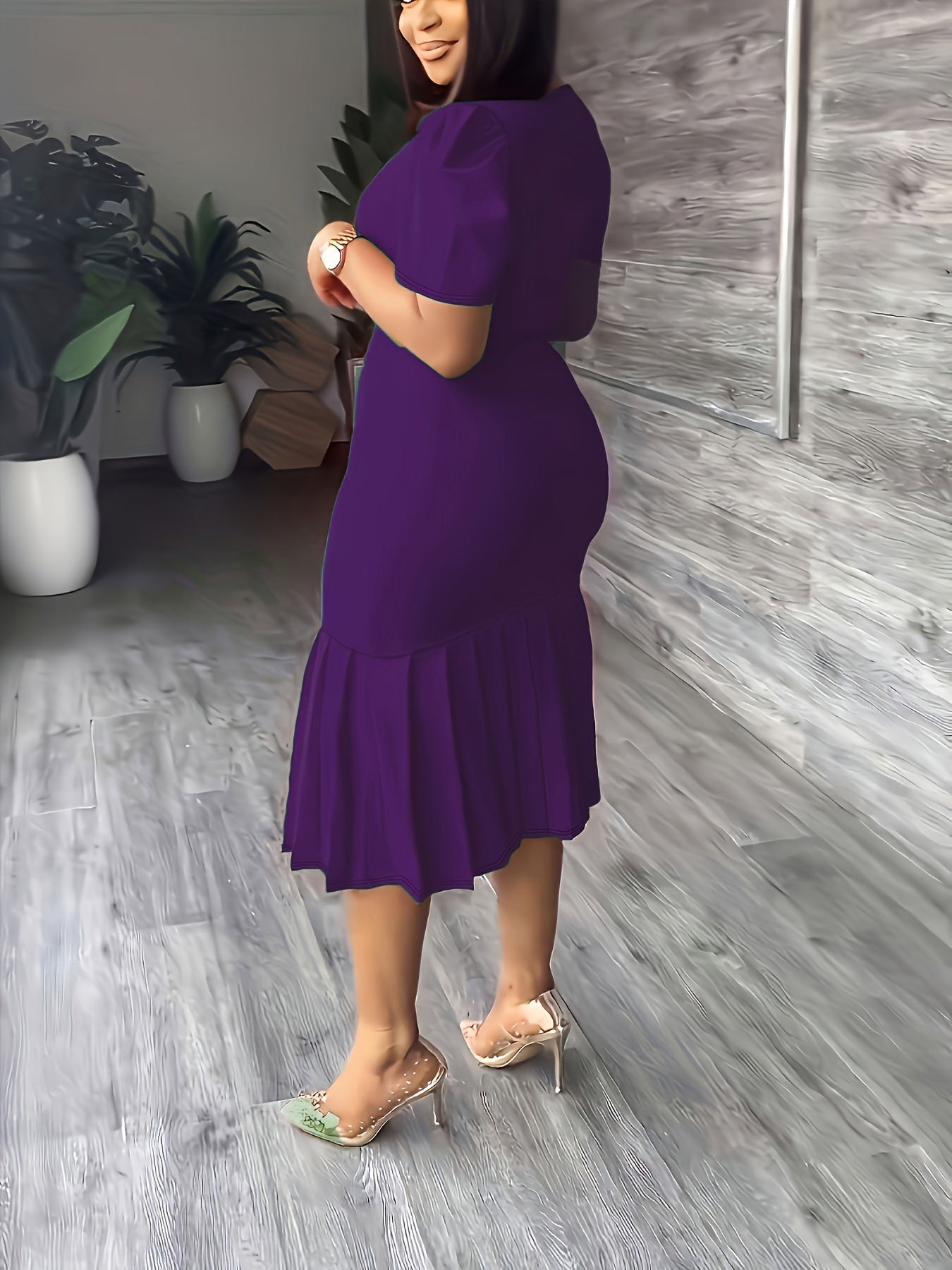 Ondine Ruffle-Hem Bodycon Midi — Stretch Elegance With a Finishing Flourish