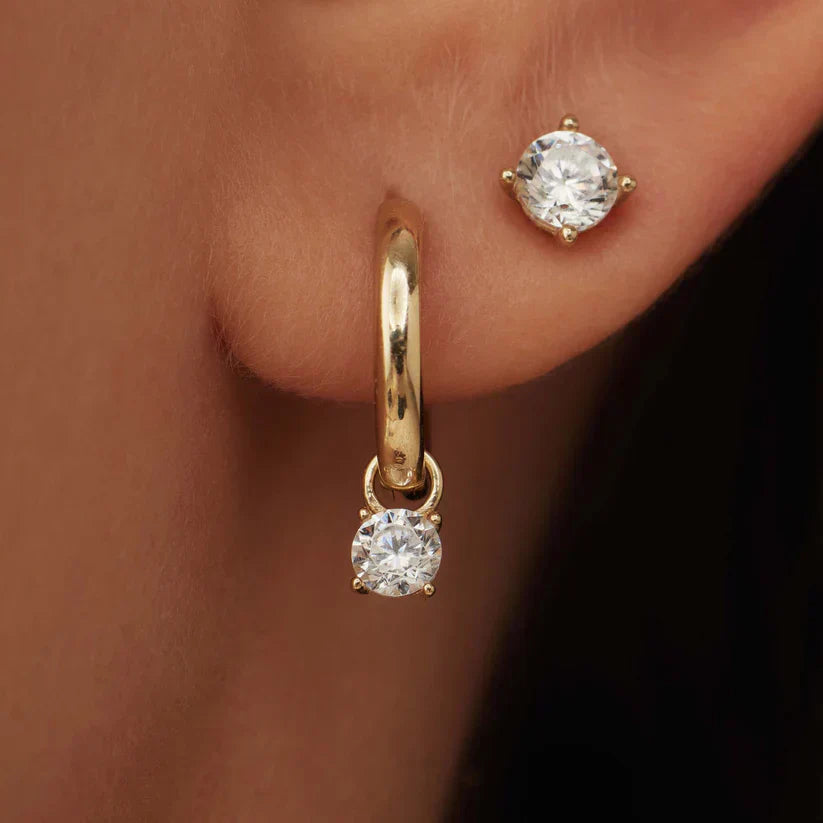 Larmes de Lune Stone Earring Set | Gold