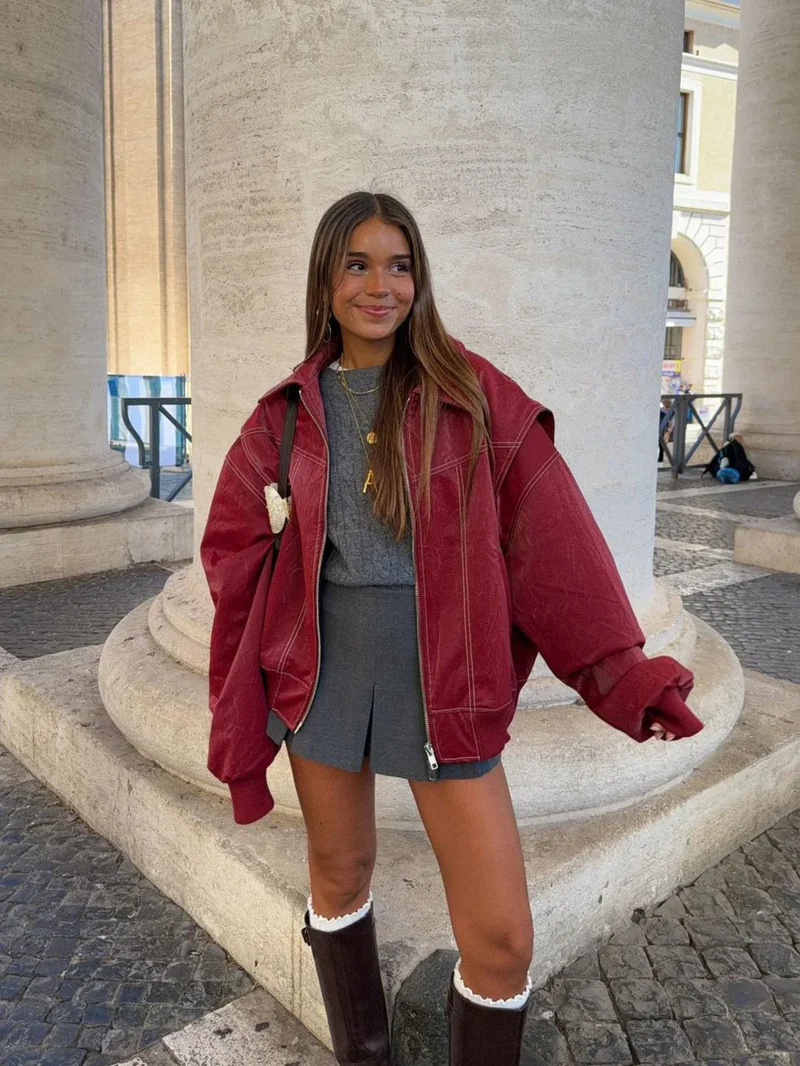 Orla-Oversized Contrast Jacket
