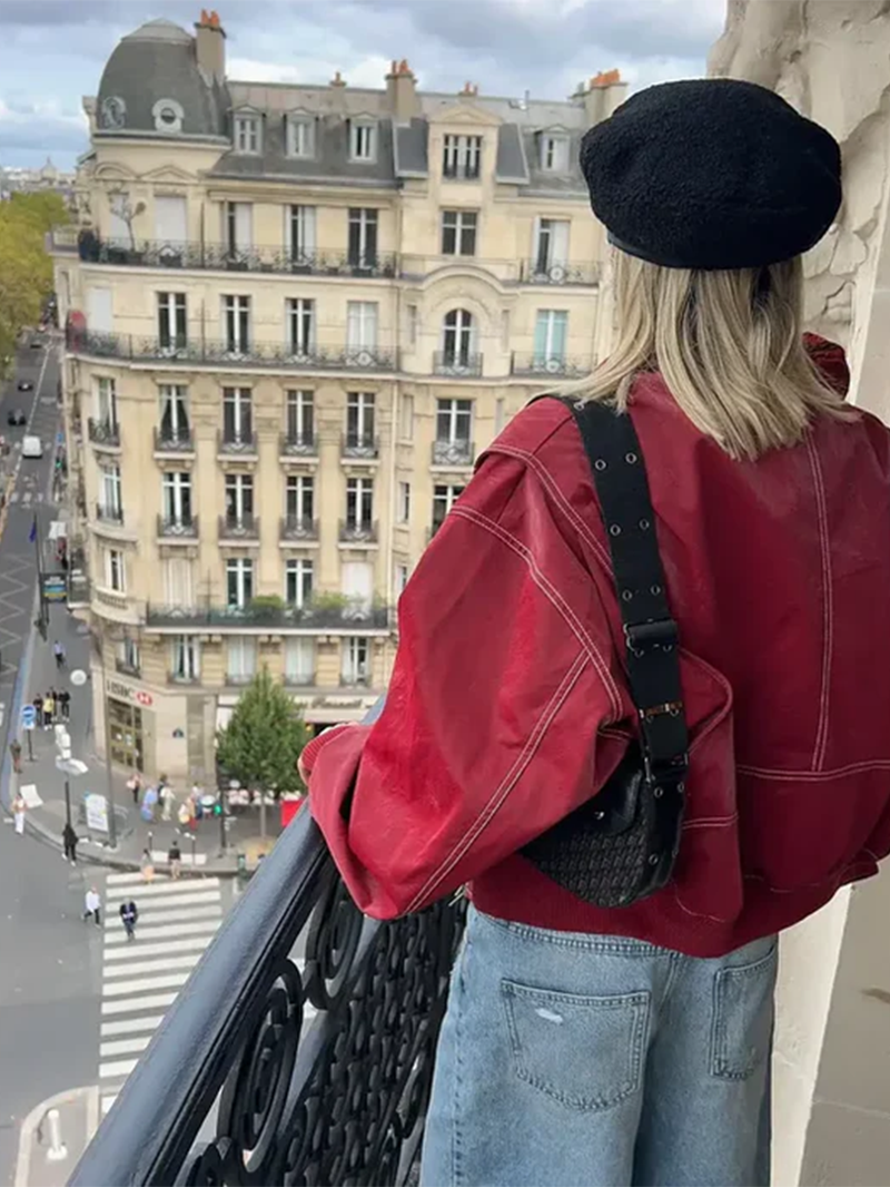 Orla-Oversized Contrast Jacket