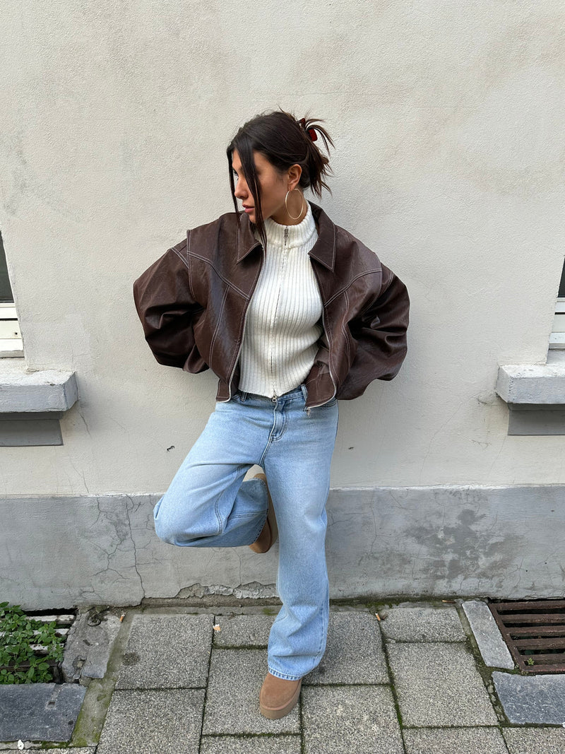 Orla-Oversized Contrast Jacket