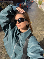 Orla-Oversized Contrast Jacket