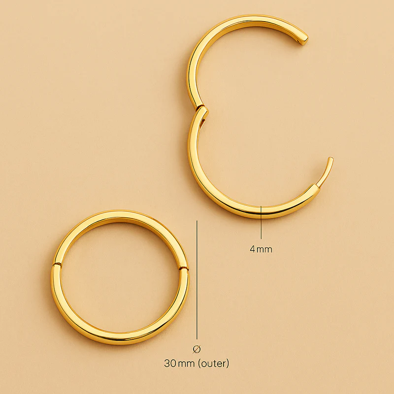 Gia Statement Hoops – Gold Brilliance